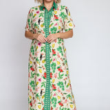 Maya Shirt Dress in hello sunshine cream