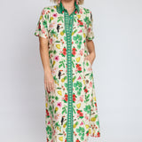 Maya Shirt Dress in hello sunshine cream