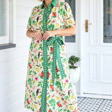 Maya Shirt Dress in hello sunshine cream