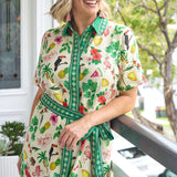 Maya Shirt Dress in hello sunshine cream