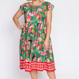 Holiday Dress in hello sunshine pink