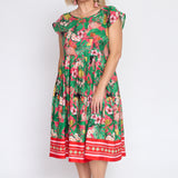 Holiday Dress in hello sunshine pink