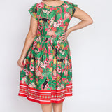 Holiday Dress in hello sunshine pink