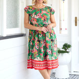 Holiday Dress in hello sunshine pink