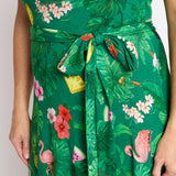 Gabrielle Reversible Dress in hello sunshine green