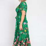 Gabrielle Reversible Dress in hello sunshine green