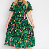Gabrielle Reversible Dress in hello sunshine black