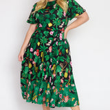 Gabrielle Reversible Dress in hello sunshine black