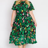 Gabrielle Reversible Dress in hello sunshine black