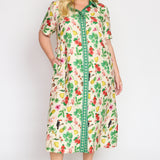 Maya Shirt Dress in hello sunshine cream