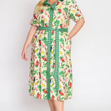 Maya Shirt Dress in hello sunshine cream