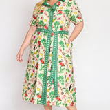 Maya Shirt Dress in hello sunshine cream