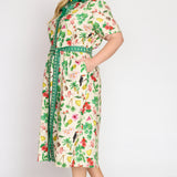 Maya Shirt Dress in hello sunshine cream