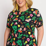 Holiday Tee in hello sunshine black