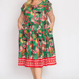 Holiday Dress in hello sunshine pink