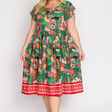 Holiday Dress in hello sunshine pink