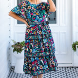 Adeline Dress in truly madly navy