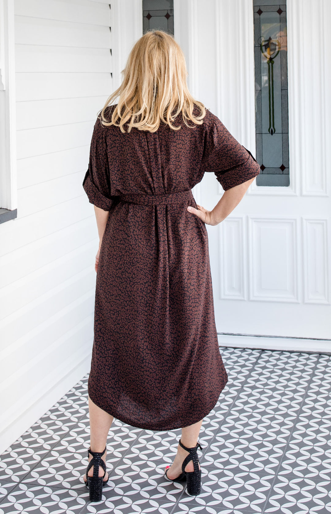 Alison Shirt Dress in wild chocolate