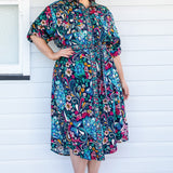 Alison Shirt Dress in truly madly navy