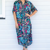 Alison Shirt Dress in truly madly navy