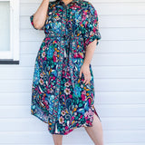 Alison Shirt Dress in truly madly navy