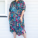 Alison Shirt Dress in truly madly navy