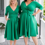 Amelia Dress in green