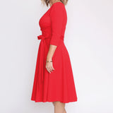 Amelia Dress in red
