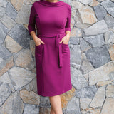 Audrey Dress in plum