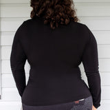 Basic Bamboo Skivvy in black