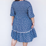 Barbados Mini Dress in sweet spot blue
