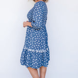 Barbados Mini Dress in sweet spot blue