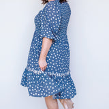 Barbados Mini Dress in sweet spot blue