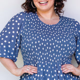 Barbados Mini Dress in sweet spot blue