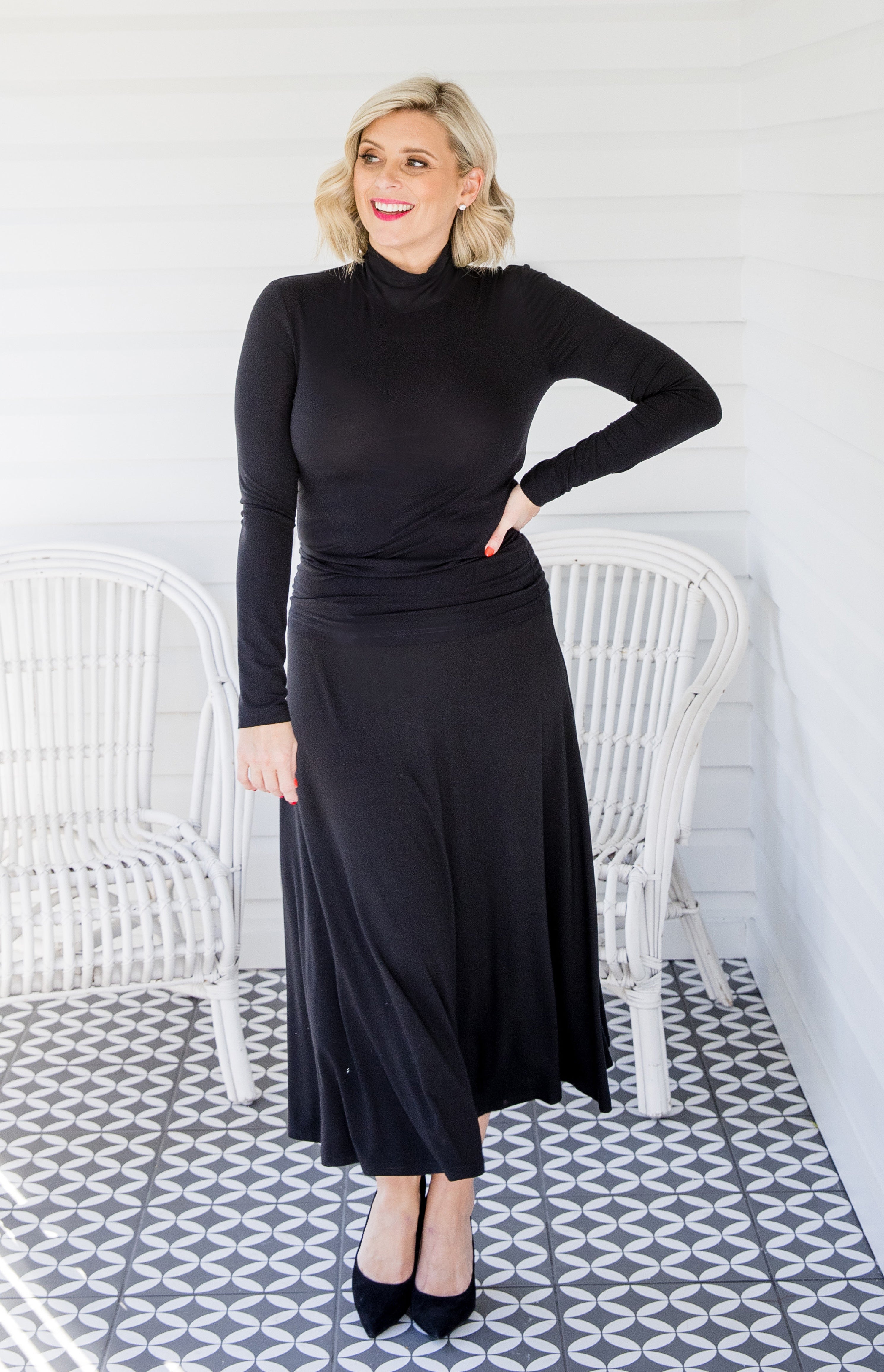 Maiocchi Basic Bamboo Skivvy in black - everyday comfort in soft bamboo