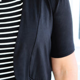 Bamboo Bolero Cardie in black