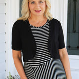 Bamboo Bolero Cardie in black