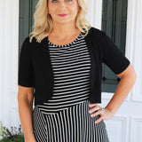 Bamboo Bolero Cardie in black