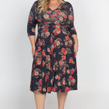 PRE-ORDER Cleo Dress in now or never navy