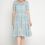 Eloise Dress in lace by Maiocchi, perfect from cocktail hour to weekend celebrations