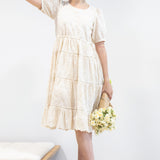 Eloise Dress in cream lace