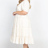 Eloise Dress in cream lace