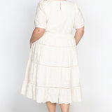 Eloise Dress in cream lace