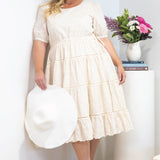 Eloise Dress in cream lace