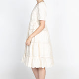Eloise Dress in cream lace