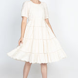 Eloise Dress in cream lace