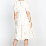 Eloise Dress in cream lace