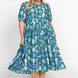 Etienne Dress in a moment in time green