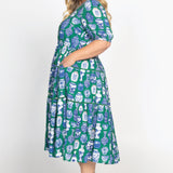 Etienne Dress in a moment in time green