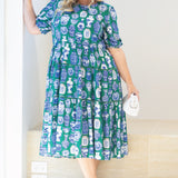 Etienne Dress in a moment in time green